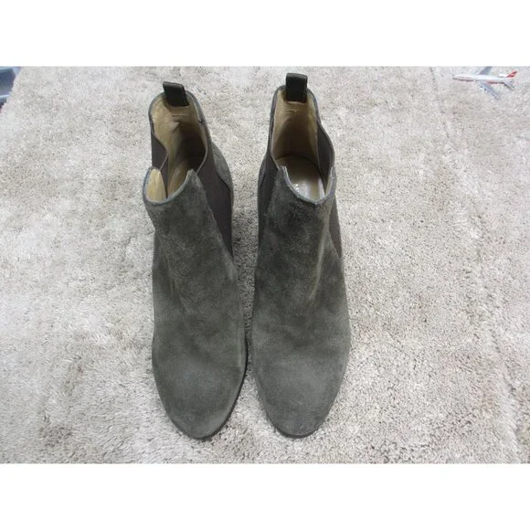 MICHAEL KORS GREEN SUEDE ANKLE BOOTS 10 MEDIUM - Picture 8 of 8